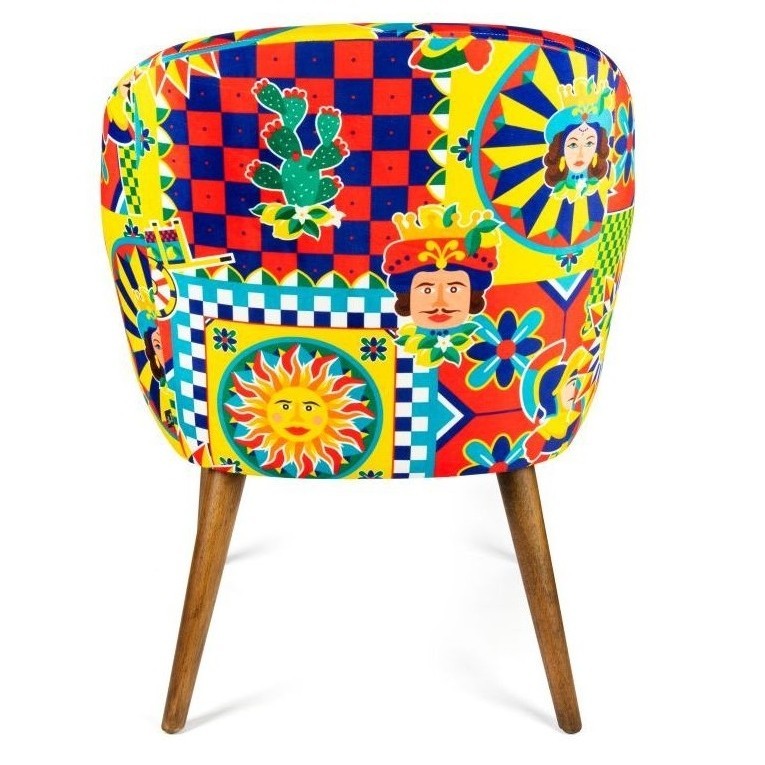Excelsa Sicilian Rhapsody living multicolored armchair cod.68584 Excelsa